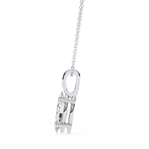 Marquise 0.93ct 14k Diamond Pendant White Gold