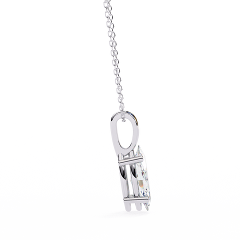 Marquise 0.93ct 14k Diamond Pendant White Gold