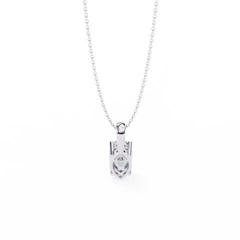 Marquise 0.93ct 14k Diamond Pendant White Gold