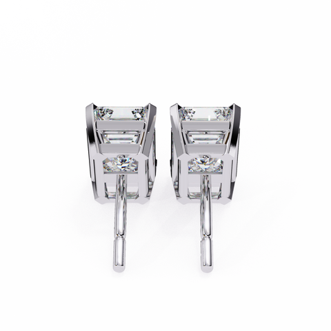 Emerald 2.39ct 14k Diamond Earring White Gold