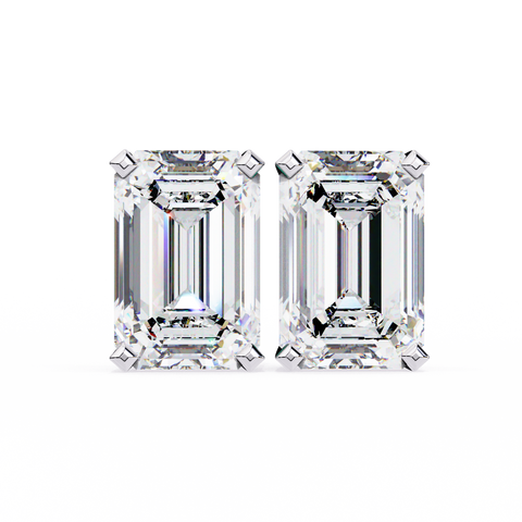 Emerald 2.39ct 14k Diamond Earring White Gold