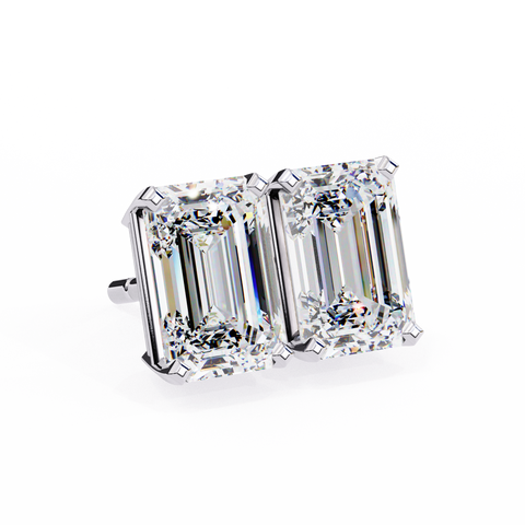 Emerald 2.39ct 14k Diamond Earring White Gold