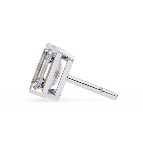 Emerald 2.39ct 14k Diamond Earring White Gold
