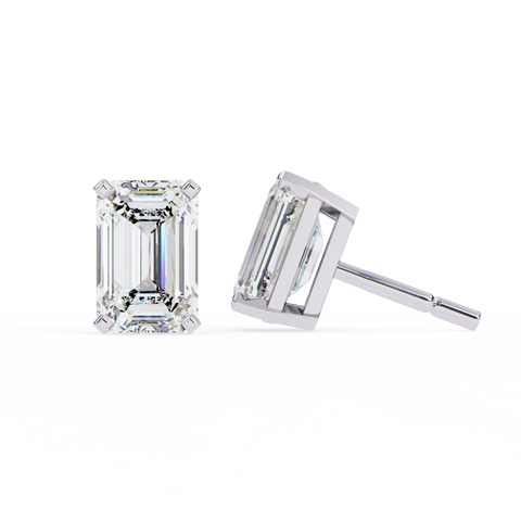 Emerald 2.39ct 14k Diamond Earring White Gold