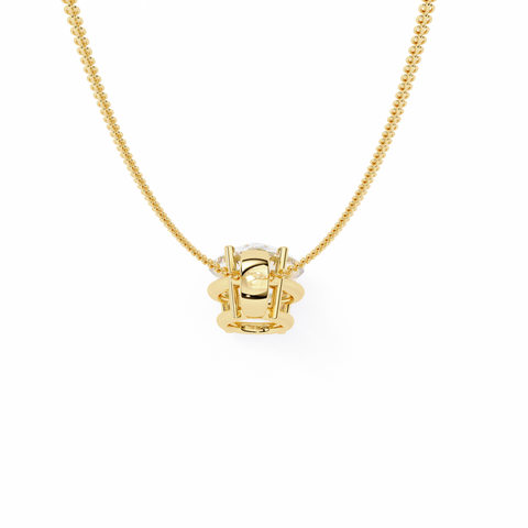 Pear 2.06ct Diamond Pendant Yellow Gold