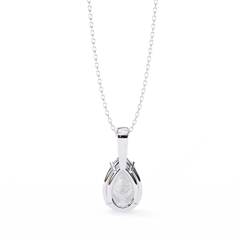 Pear 2.06ct Diamond Pendant White Gold