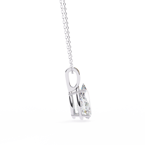 Pear 2.06ct Diamond Pendant White Gold