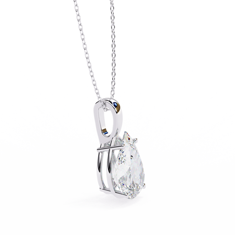 Pear 2.06ct Diamond Pendant White Gold