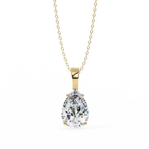 Pear 2.06ct Diamond Pendant White Gold