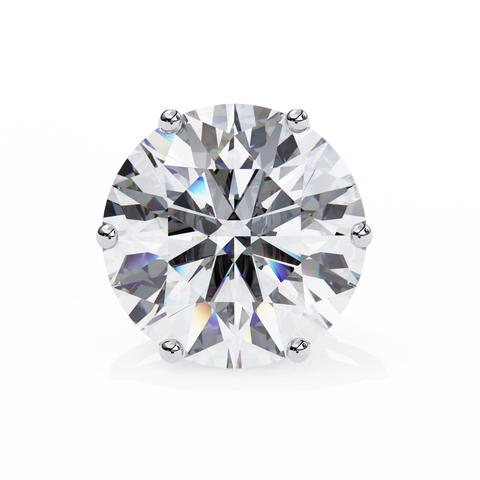 Round Cut 2.57ct 14k Diamond Earrings White Gold