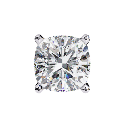 Cushion Square 2.33ct 14k Gold Earrings White Gold