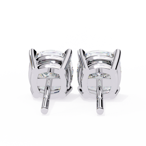 Cushion Square 2.33ct 14k Gold Earrings White Gold