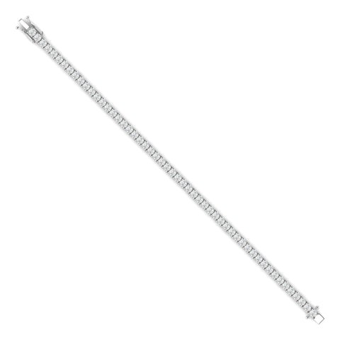 3CTS Round Brilliant Diamond Tennis Bracelet White Gold