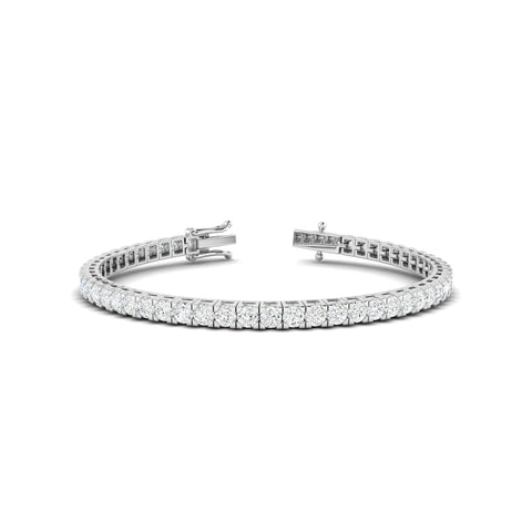 3CTS Round Brilliant Diamond Tennis Bracelet White Gold