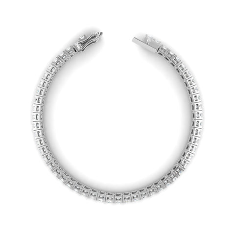 3CTS Round Brilliant Diamond Tennis Bracelet White Gold