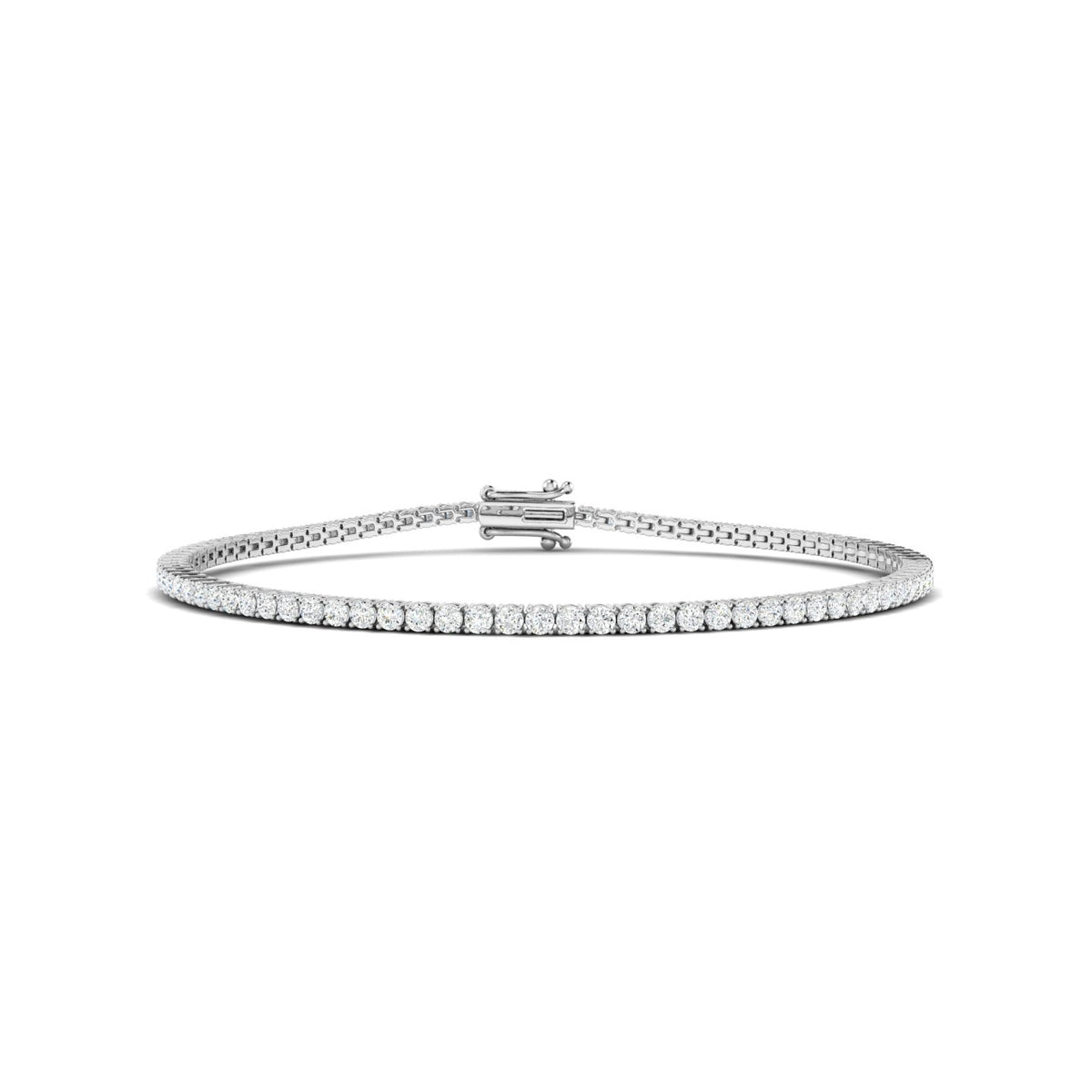 2CTS Round Brilliant Diamond Tennis Bracelet