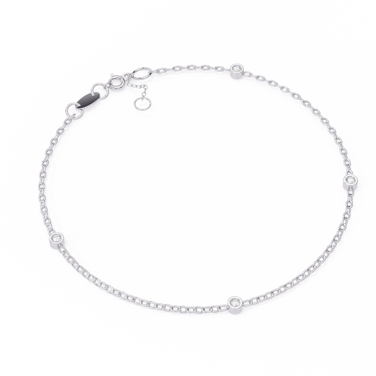 Minimalist Gold Chain Lab Made Women Bracelets