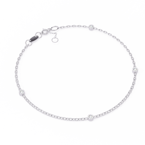 Minimalist Gold Chain Lab Made Women Bracelets