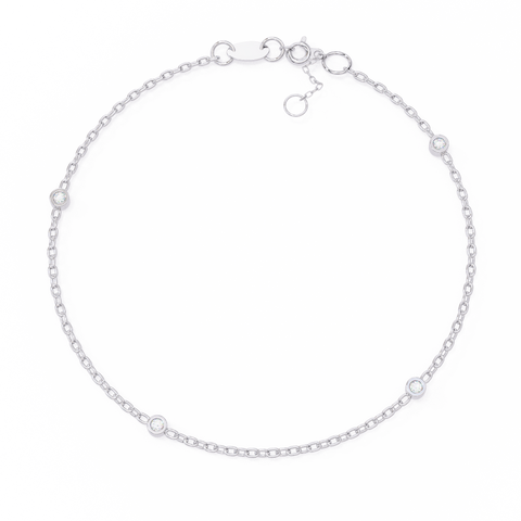 Minimalist Gold Chain Lab Made Women Bracelets