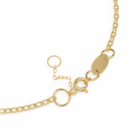 Minimalist Gold Chain Lab Made Women Bracelets