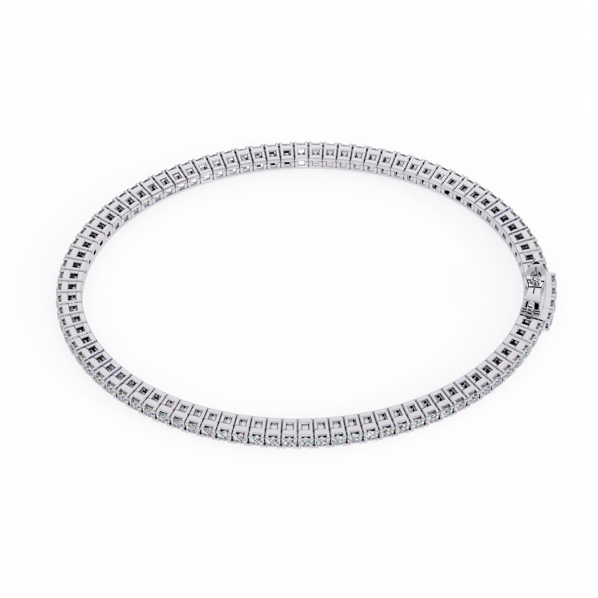 Round Tennis Lab Made Women Bracelets