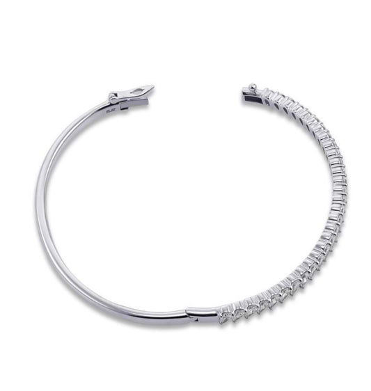 Real Diamonds Gold Pear Diamond Bracelet White Gold