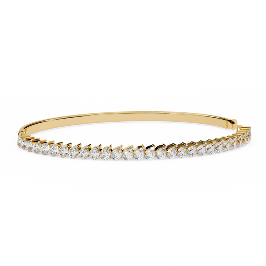 Real Diamonds Gold Pear Diamond Bracelet Yellow Gold