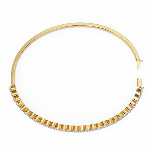 Real Diamonds Gold Pear Diamond Bracelet Yellow Gold