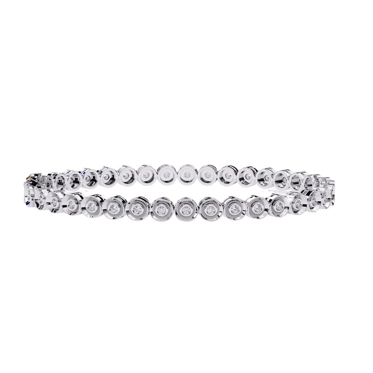 Round Brilliant Bezel Bracelet