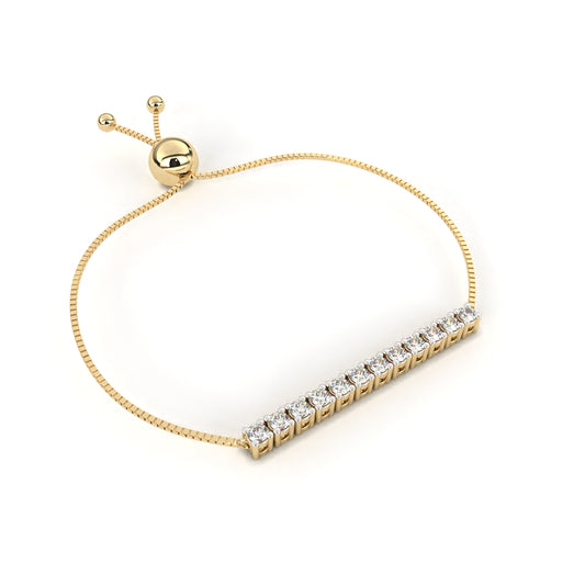Gold Plated Designer Stylish and Latest Multicolor Tennis Stone Bracelet Yellow Gold