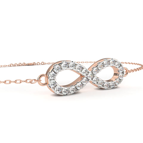 Elegant And Stylish Infinite Bracelet Rose Gold