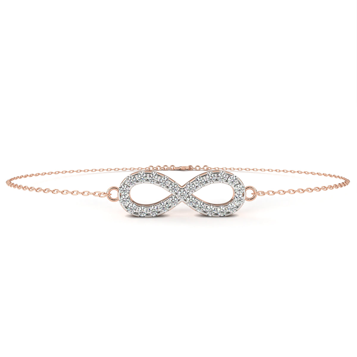 Elegant And Stylish Infinite Bracelet Rose Gold