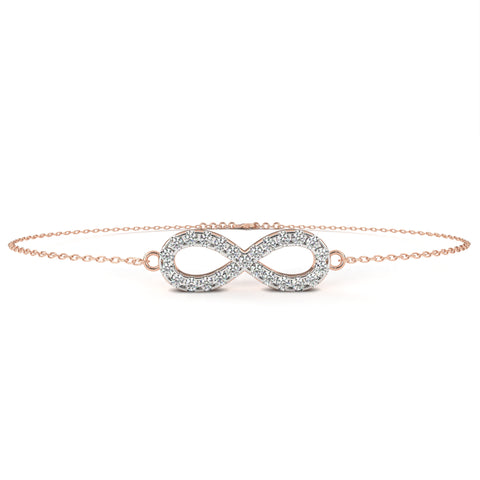 Elegant And Stylish Infinite Bracelet Rose Gold