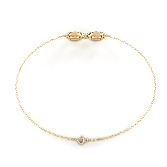 Elegant And Stylish Infinite Bracelet Yellow Gold