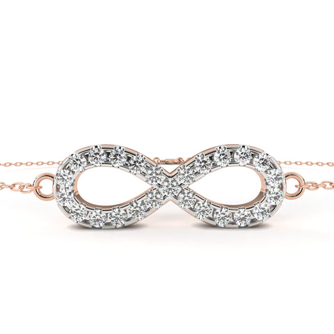 Elegant And Stylish Infinite Bracelet Rose Gold