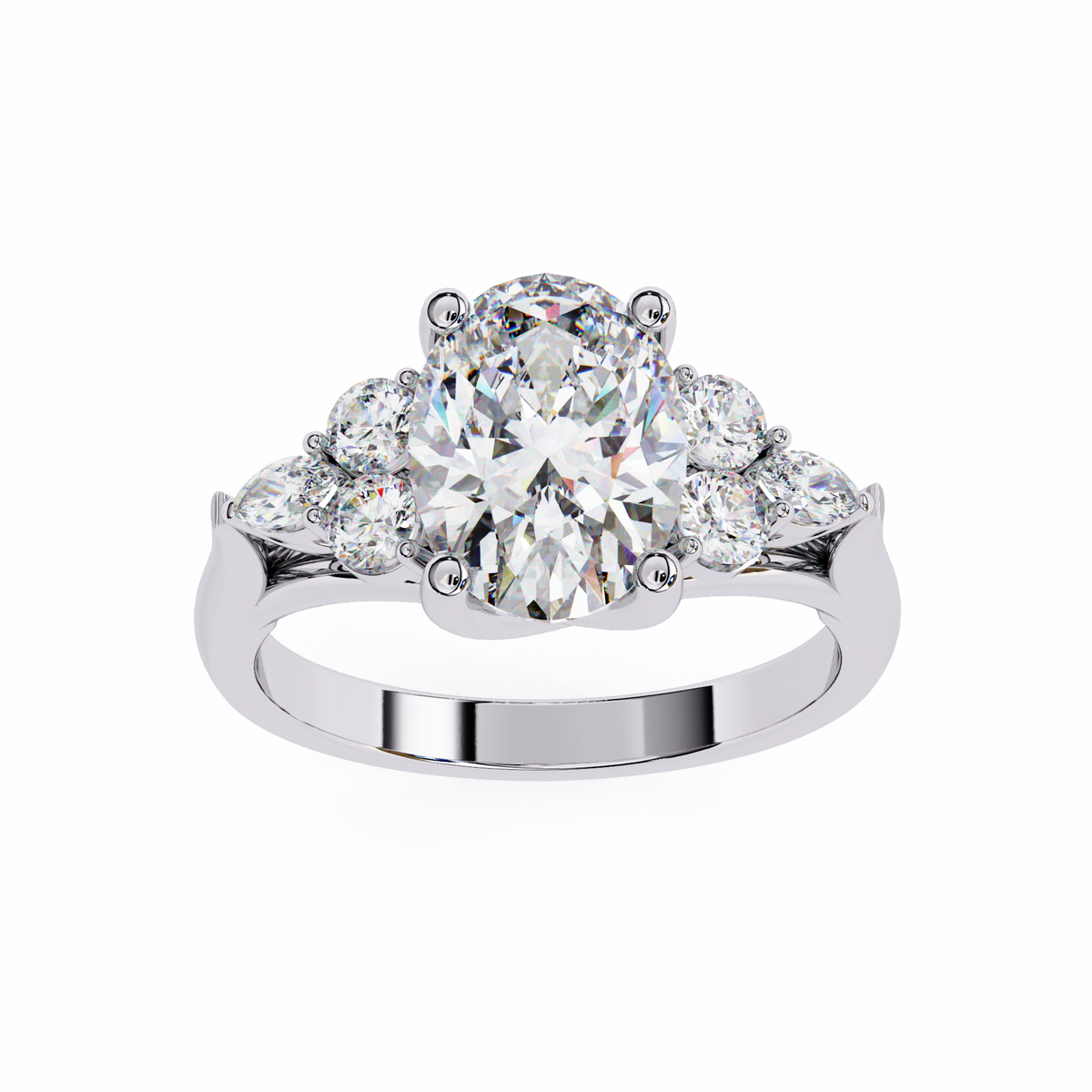 Diana Lab Diamond Solitaire Ring