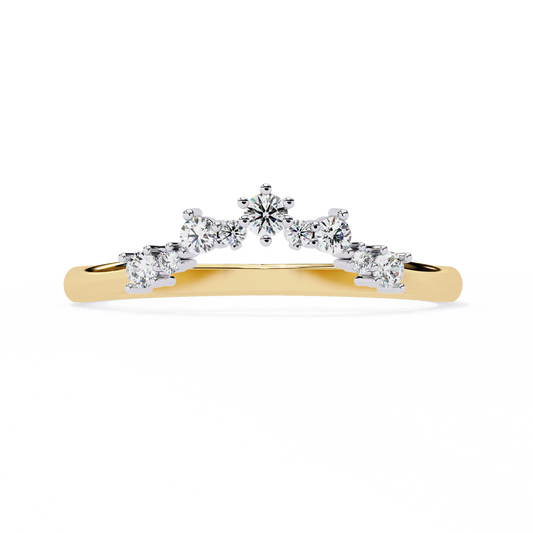 Eva Chevron Yellow Gold