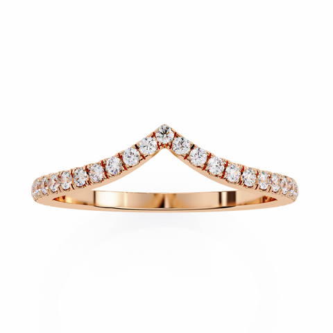 Irina Chevron Rose Gold