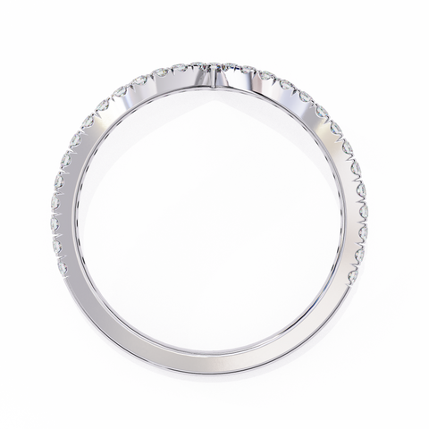 Niki Chevron White Gold