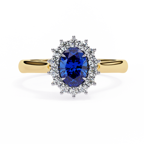 Berklee Blue Lab Diamond Solitaire Ring