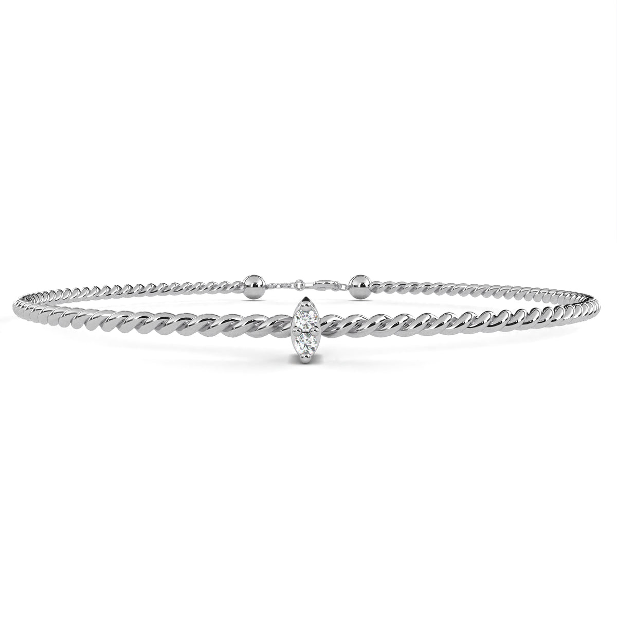 Twisted Elegance Lab Made Women Bracelets