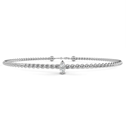 Twisted Elegance Lab Made Women Bracelets