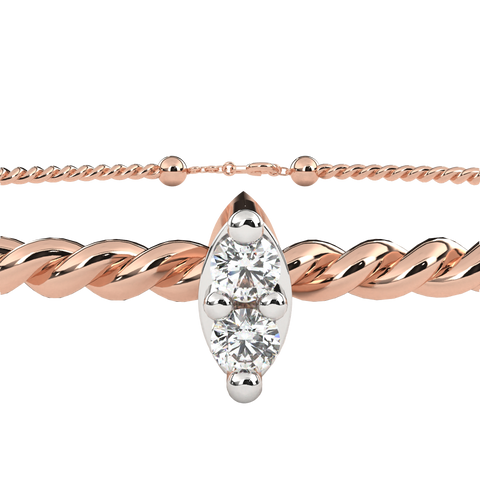 Twisted Elegance Lab Made Women Bracelets