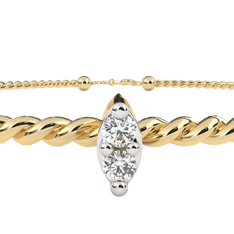 Twisted Elegance Lab Made Women Bracelets