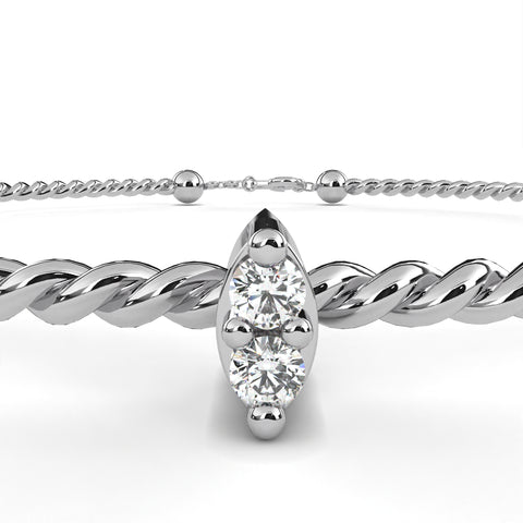 Twisted Elegance Lab Made Women Bracelets