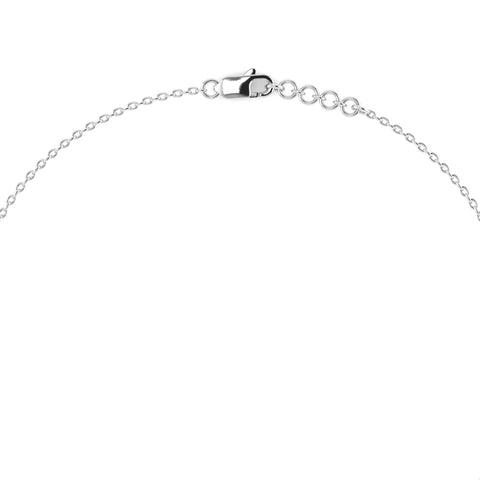 Joy Round Diamond Necklace White Gold
