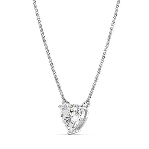 Heart-Shaped Lab Grown Diamond Pendant