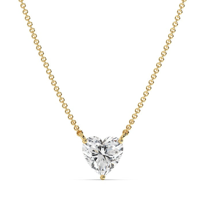 Heart-Shaped Lab Grown Diamond Pendant