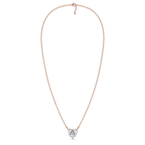 Heart-Shaped Lab Grown Diamond Pendant