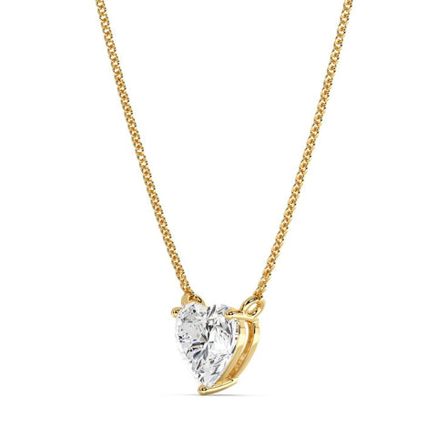 Heart-Shaped Lab Grown Diamond Pendant